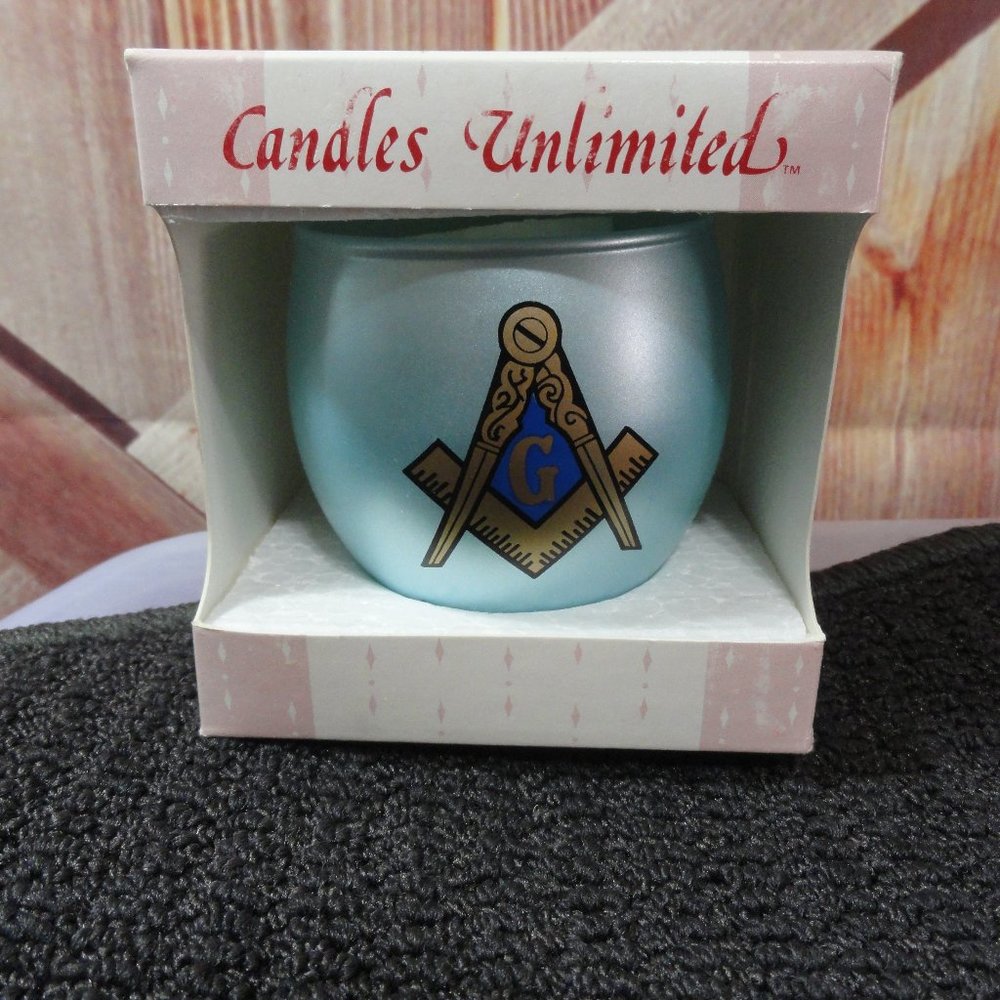 Candles unlimited Masonic symbol Candle, new old stock, was for a charity event